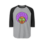 Afro 3/4th Sleeve Raglan Shirt