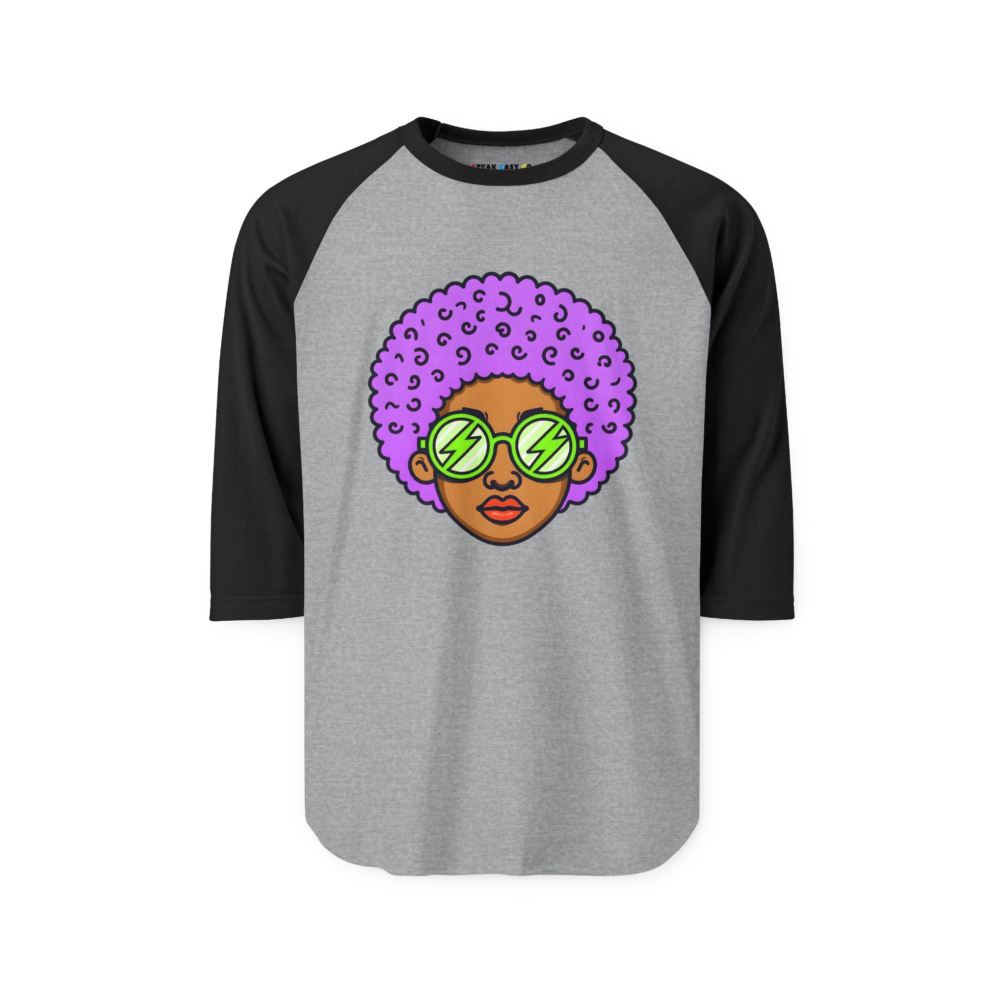 Afro 3/4th Sleeve Raglan Shirt
