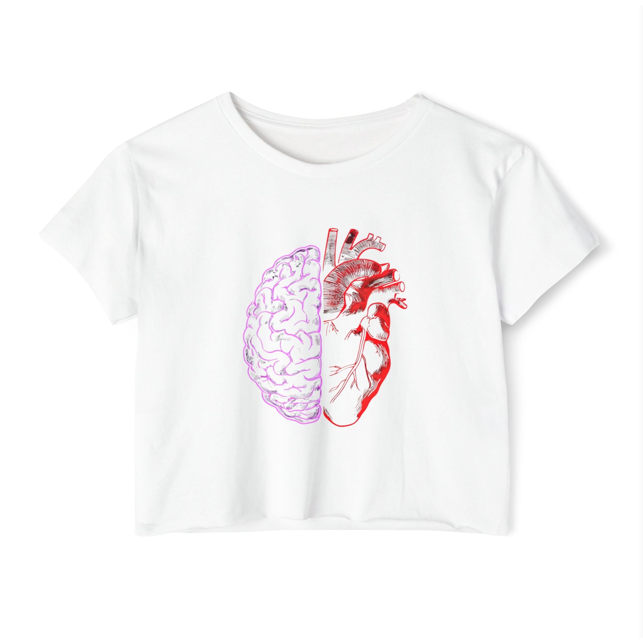 Heart & Brain Cropped Tee