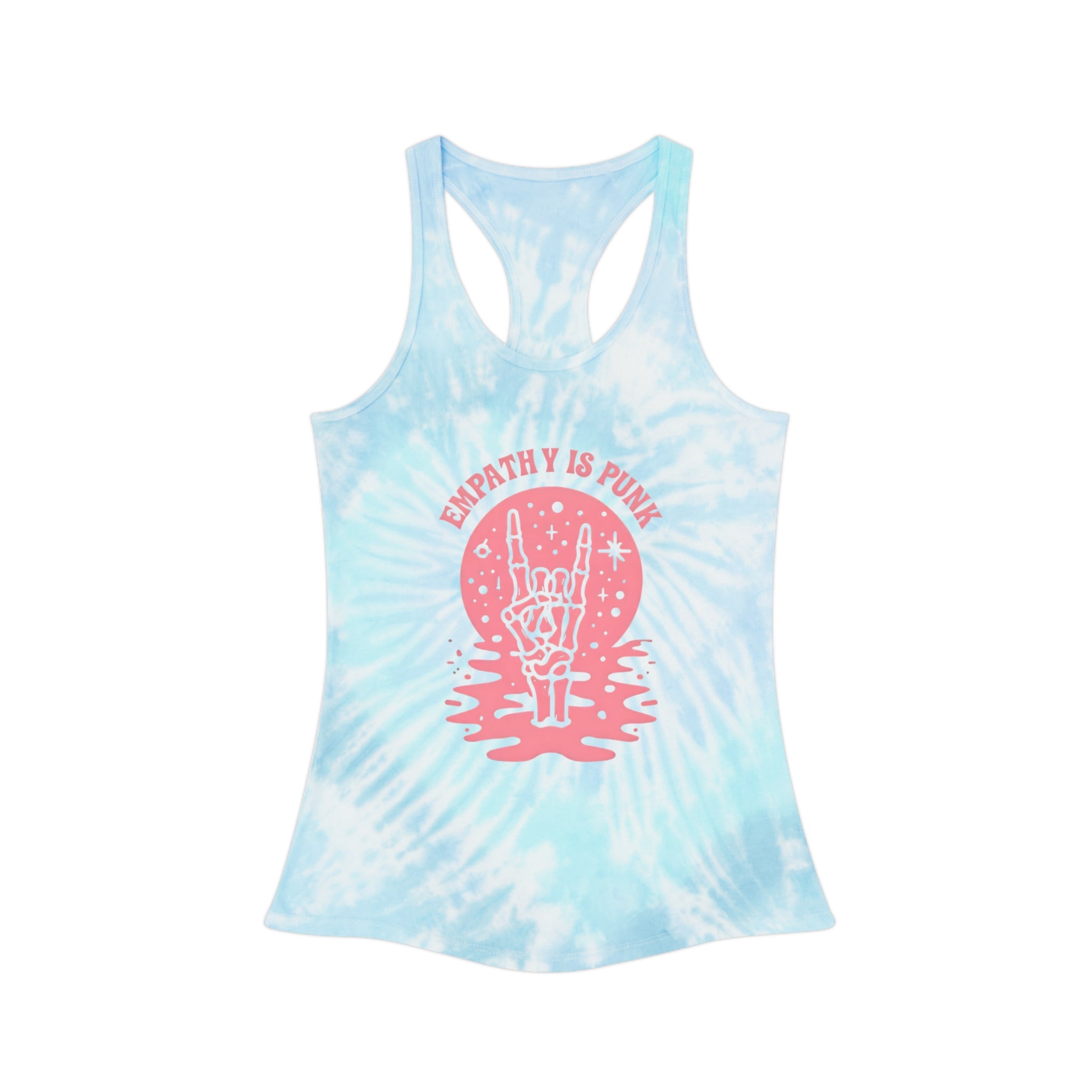 "Empathy Is Punk" Tie-Dye Racerback Tank