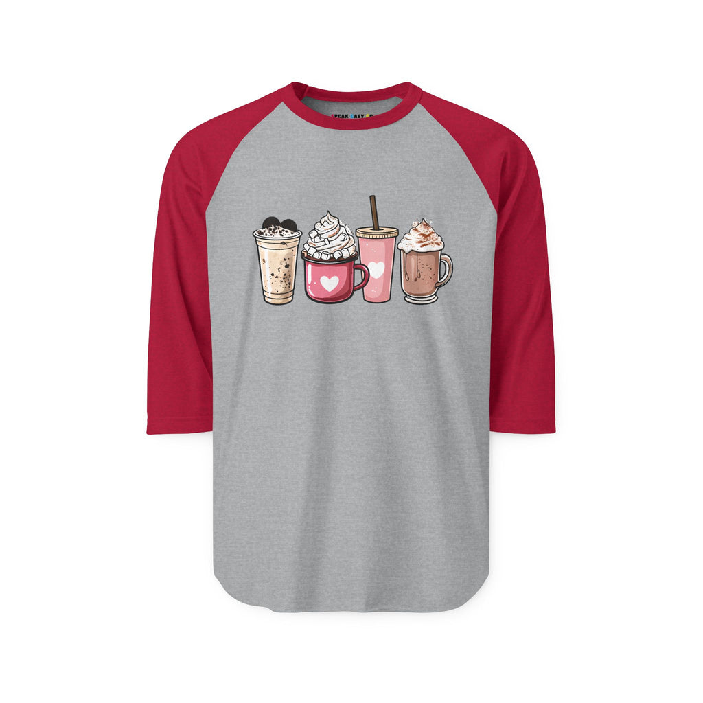 Coffee Lovers 3/4th Sleeve Raglan Shirt