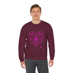 Spiderweb Heart Crewneck Sweatshirt