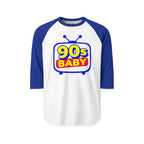 90s Baby Three Quarter Sleeve Raglan T-Shirt