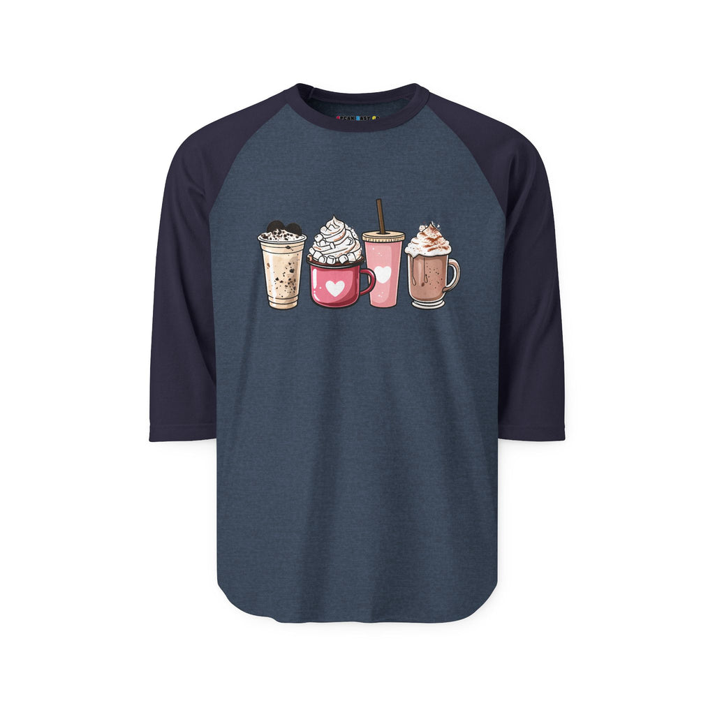 Coffee Lovers 3/4th Sleeve Raglan Shirt