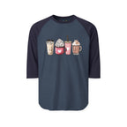 Coffee Lovers 3/4th Sleeve Raglan Shirt