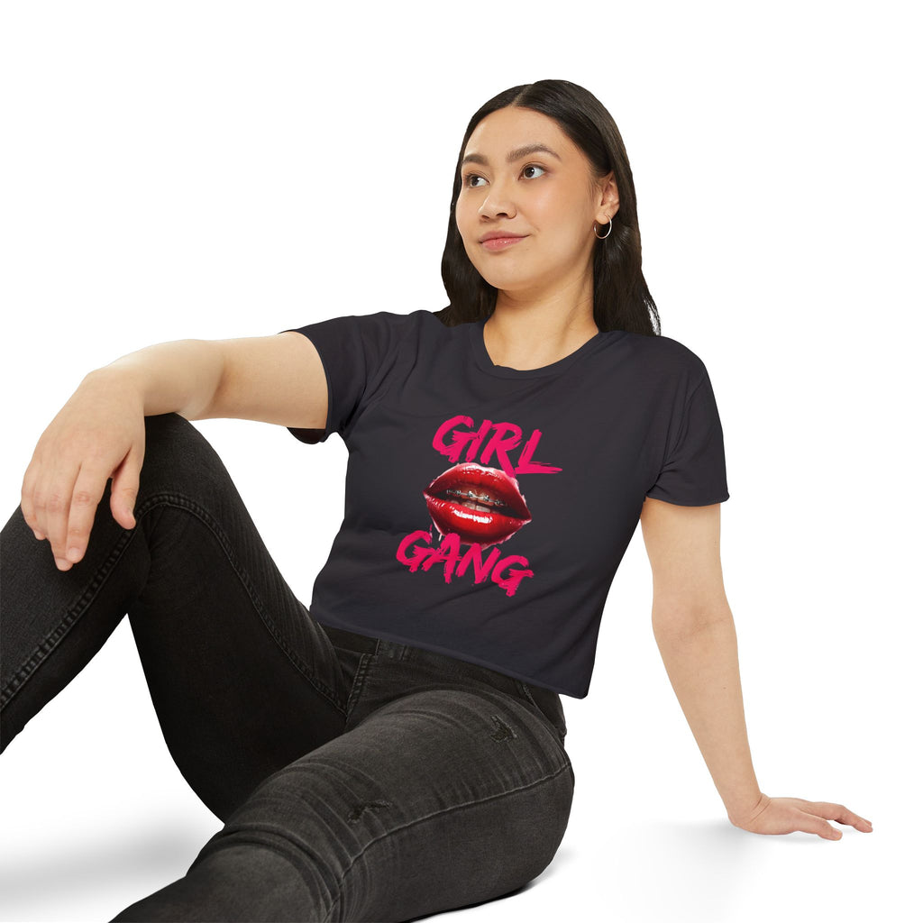 "Girl Gang" Cropped Tee