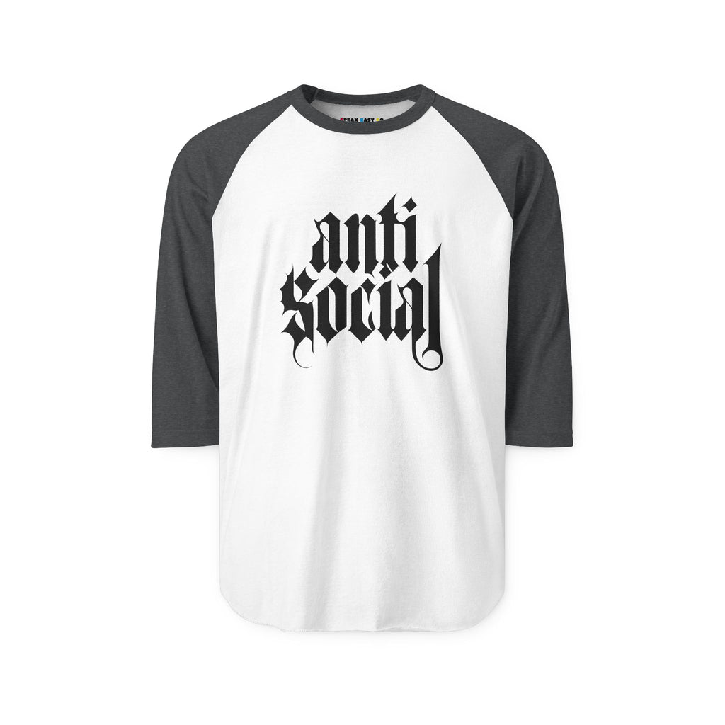 Anti-Social Three-Quarter Sleeve Raglan Shirt