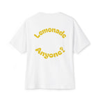 Humorous Oversized Tee - Squeeze Me, Lemonade Anyone?