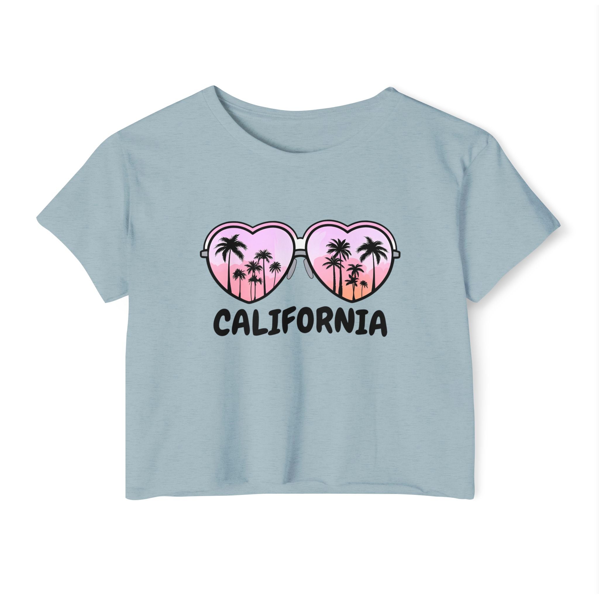 California Glasses Cropped Tee