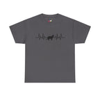 Black Cat Heartbeat Tee