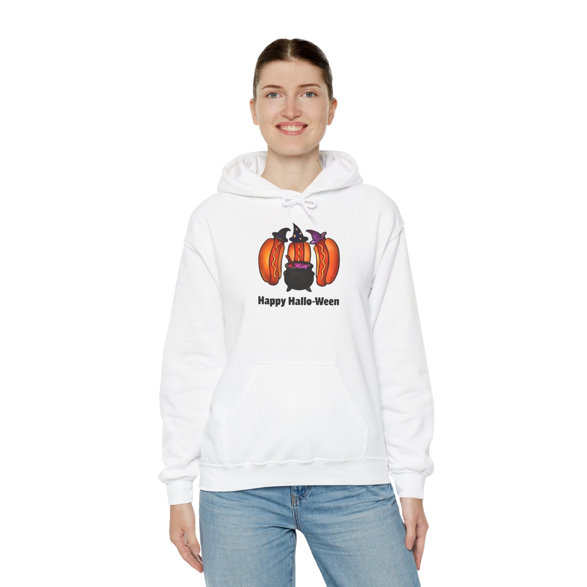 "Happy Hallo-Ween" Hotdog Witches Hoodie