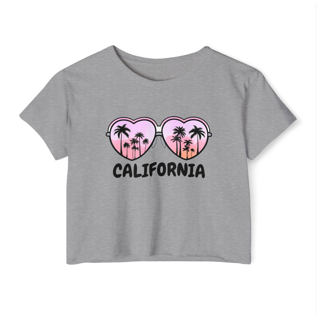 California Glasses Cropped Tee