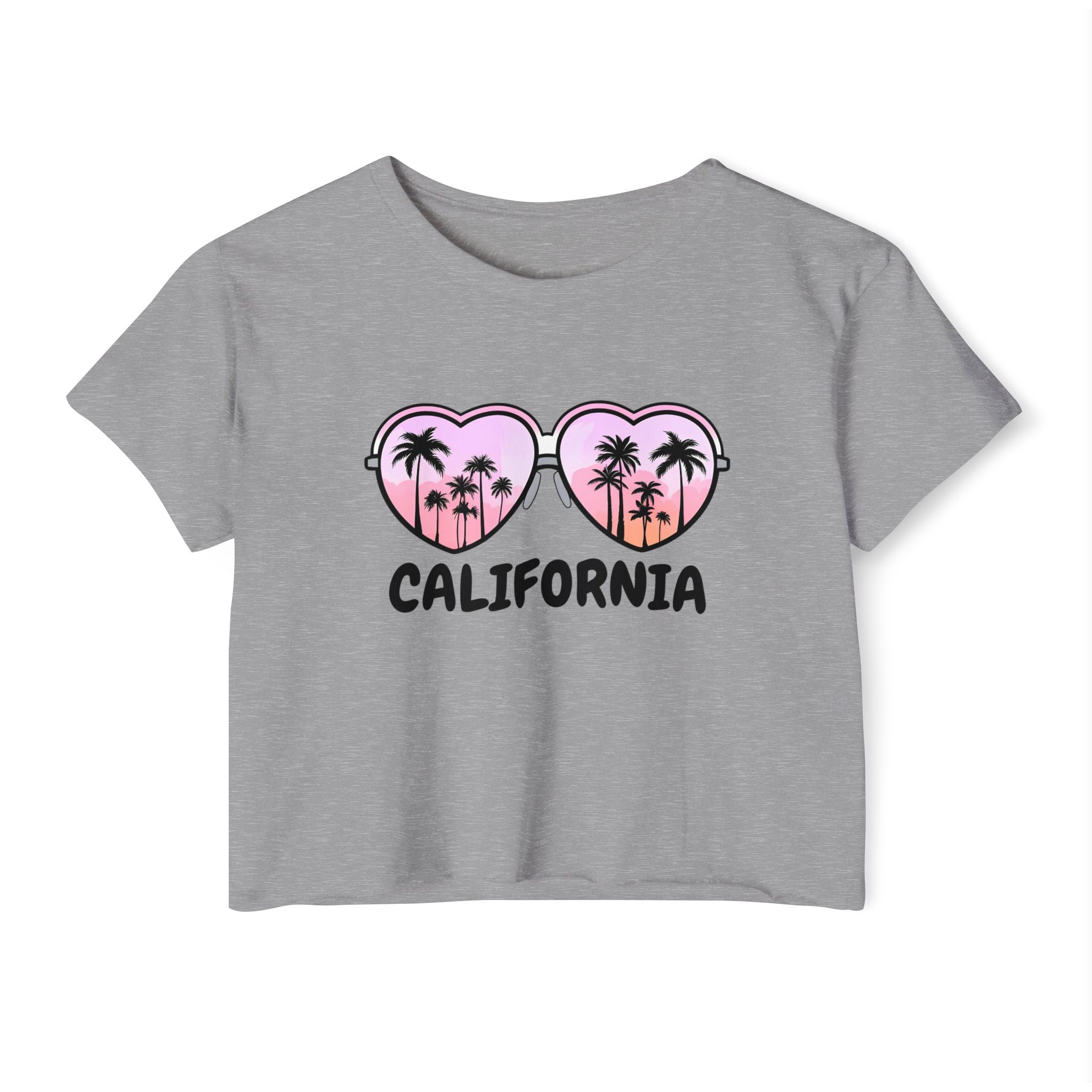 California Glasses Cropped Tee