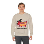 "Happy Hallo-Ween" Hotdog Costume Crewneck Sweatshirt