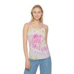 Rose & Knife Tie-Dye Racerback Tank