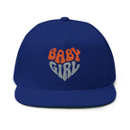 Baby Girl Flat Bill Cap with Embroidery