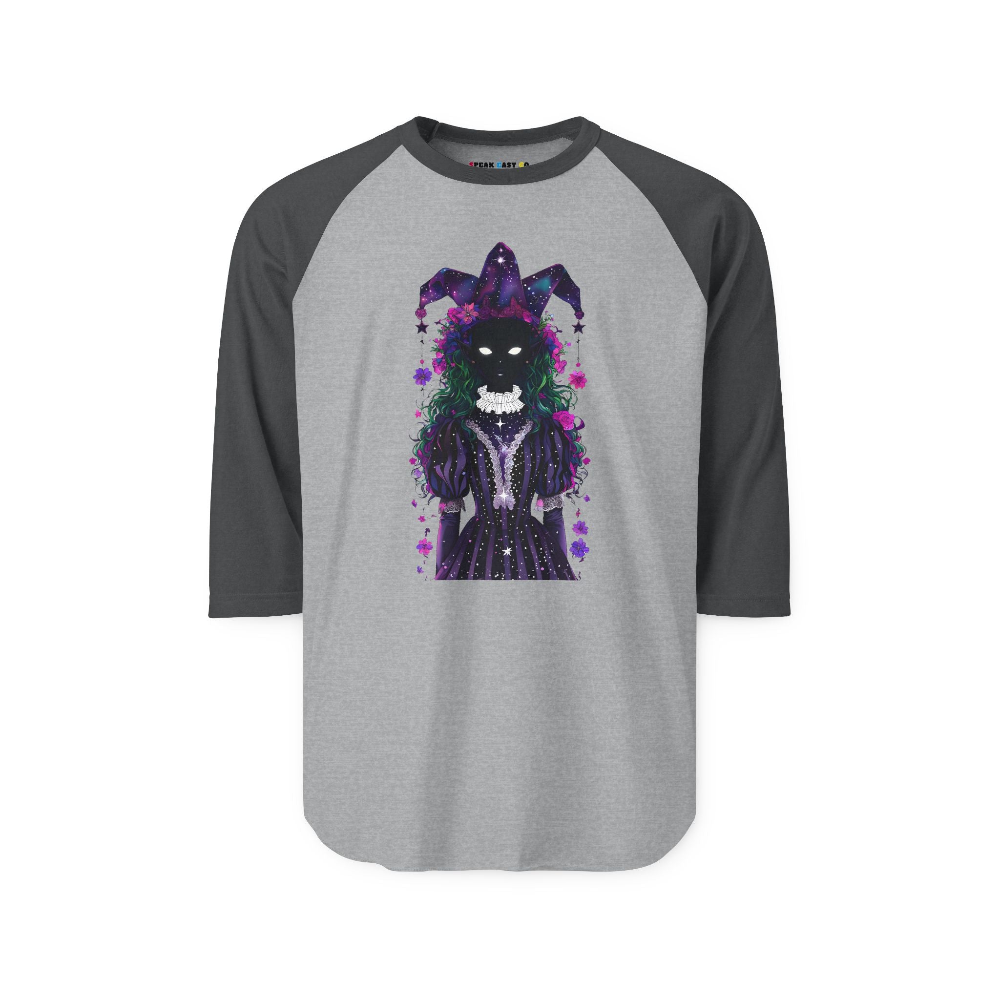 Mystical Joker 3/4th Sleeve Raglan Shirt