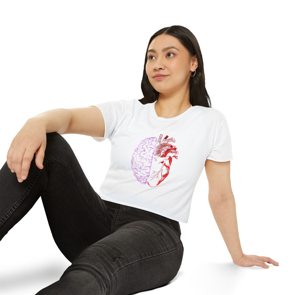 Heart & Brain Cropped Tee