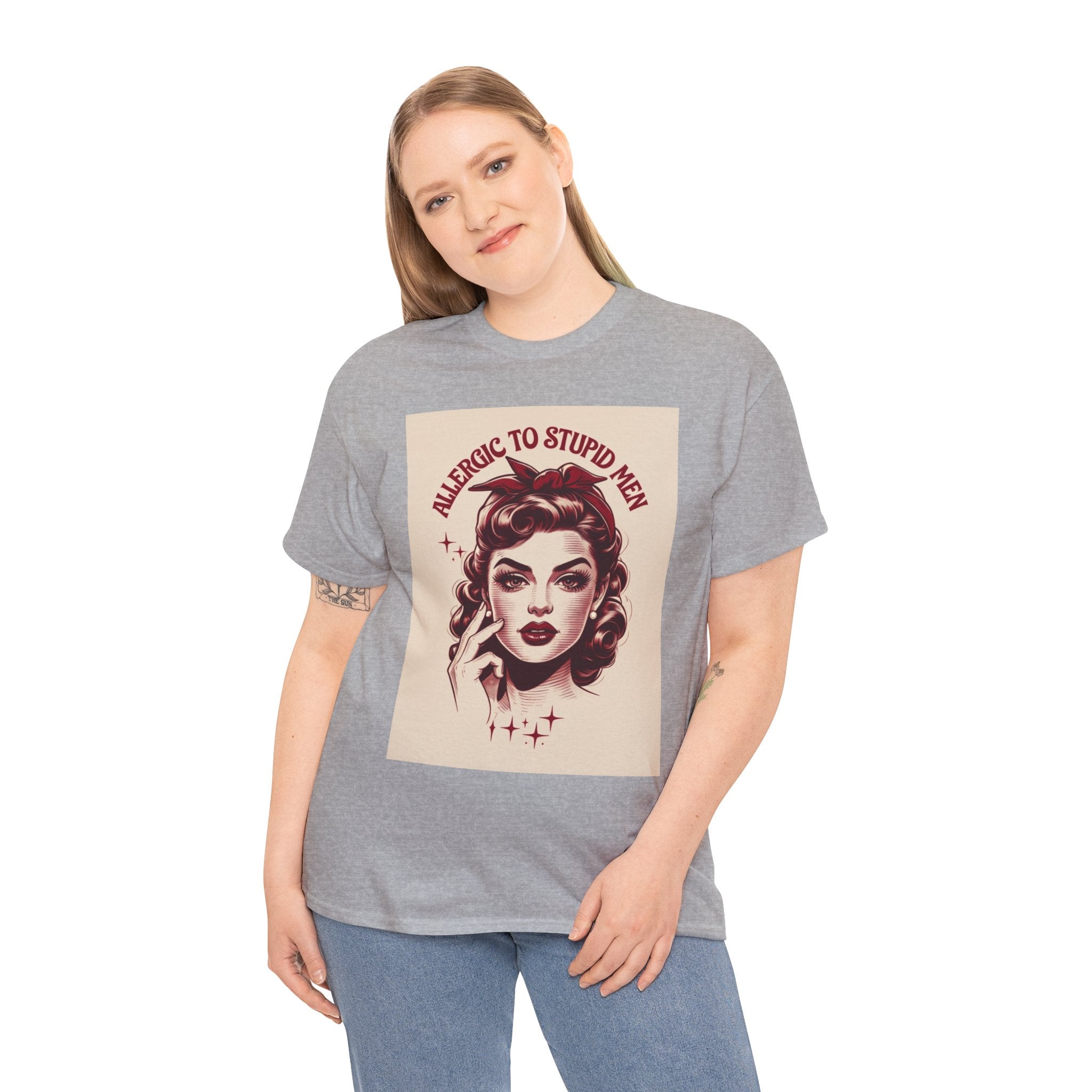Allergic to Stupid Men Tee