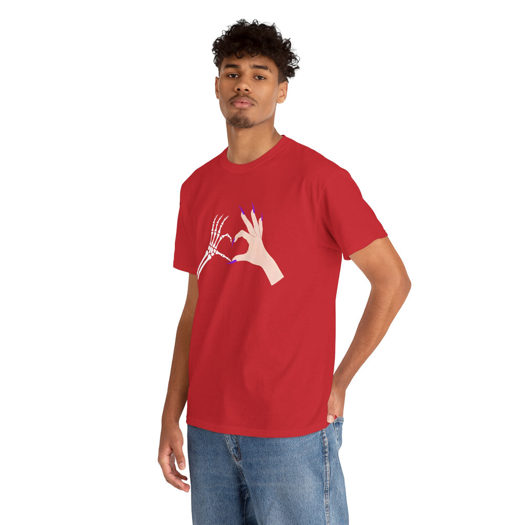 Skeleton Hand Heart Tee