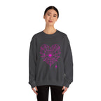 Spiderweb Heart Crewneck Sweatshirt