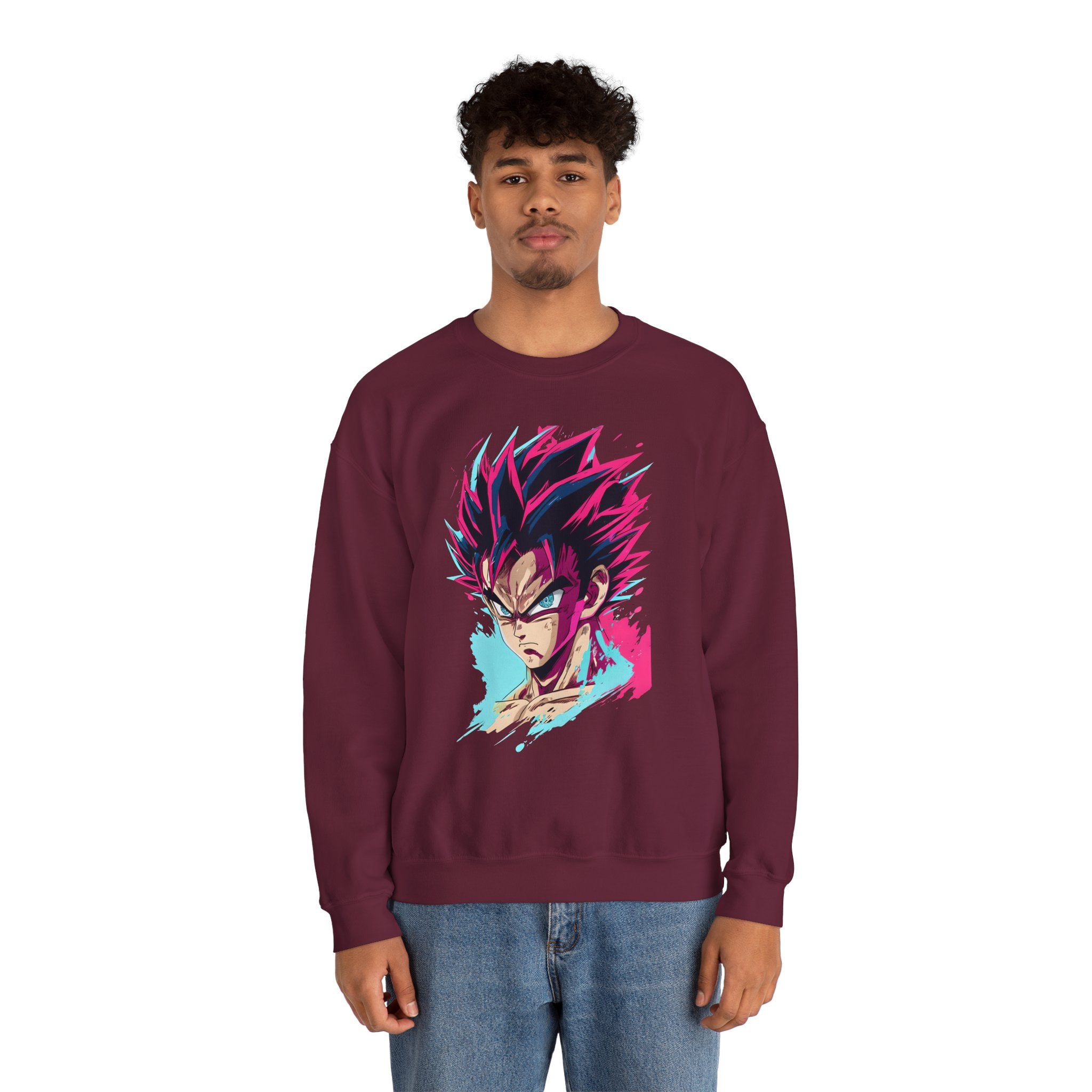 Anime-Inspired Crewneck Sweatshirt
