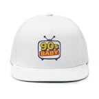 90s Baby Flat Bill Cap - Embroidered