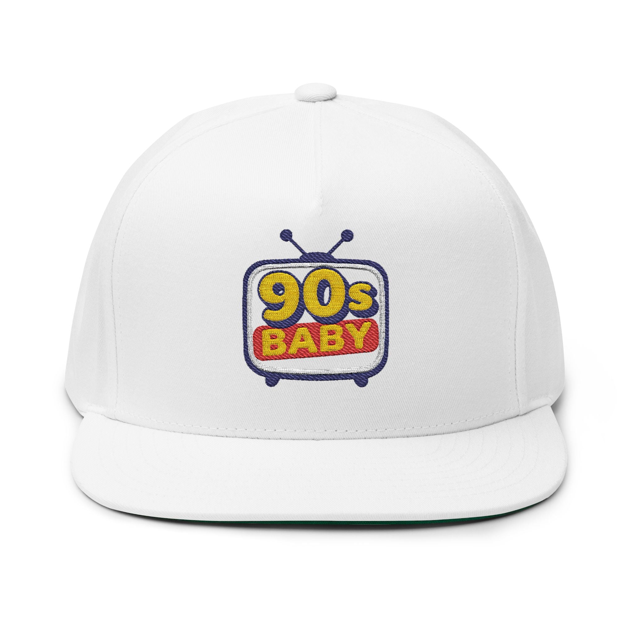 90s Baby Flat Bill Cap - Embroidered