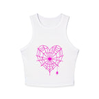 Spiderweb Heart Cropped Tank