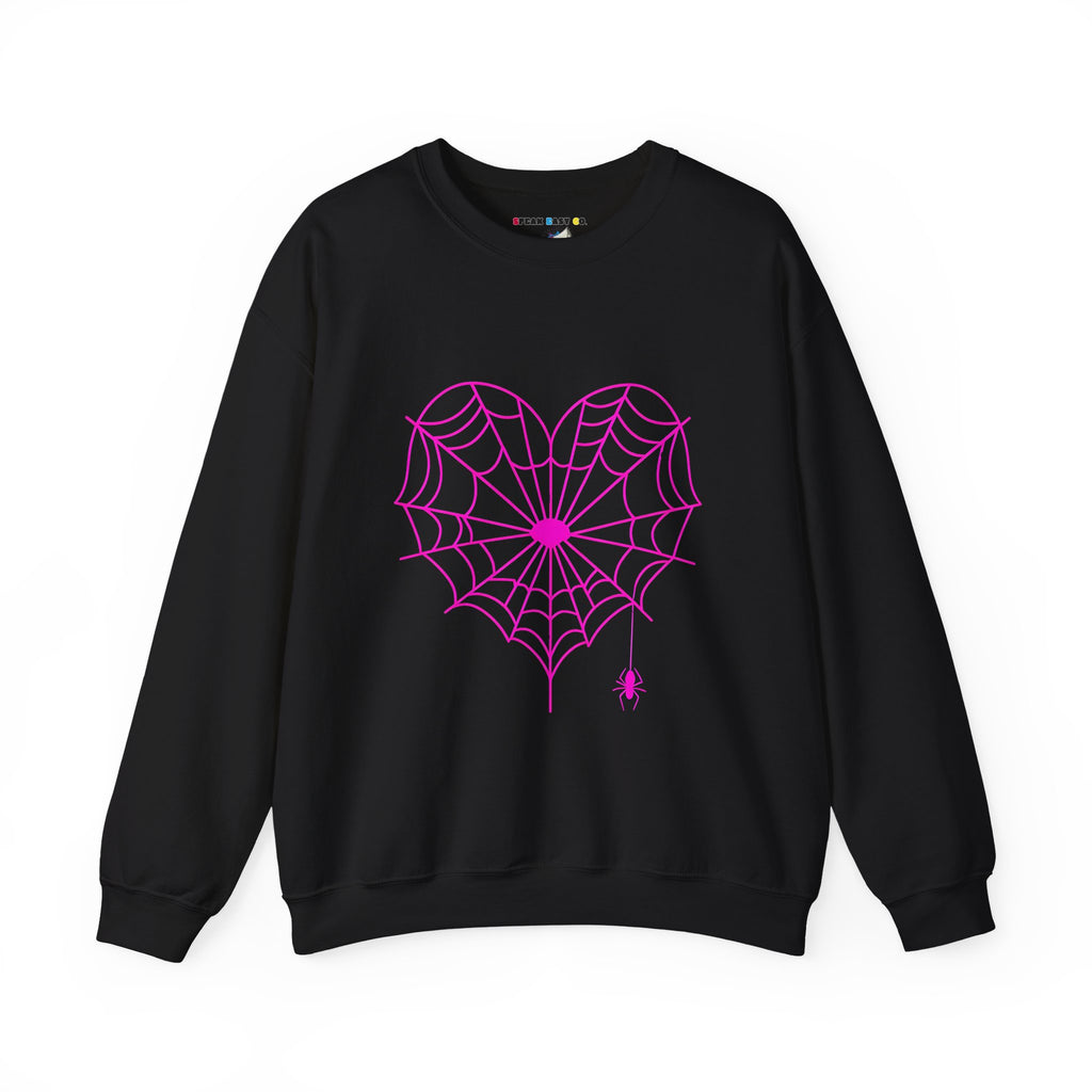 Spiderweb Heart Crewneck Sweatshirt