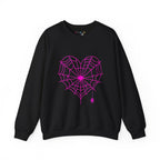 Spiderweb Heart Crewneck Sweatshirt