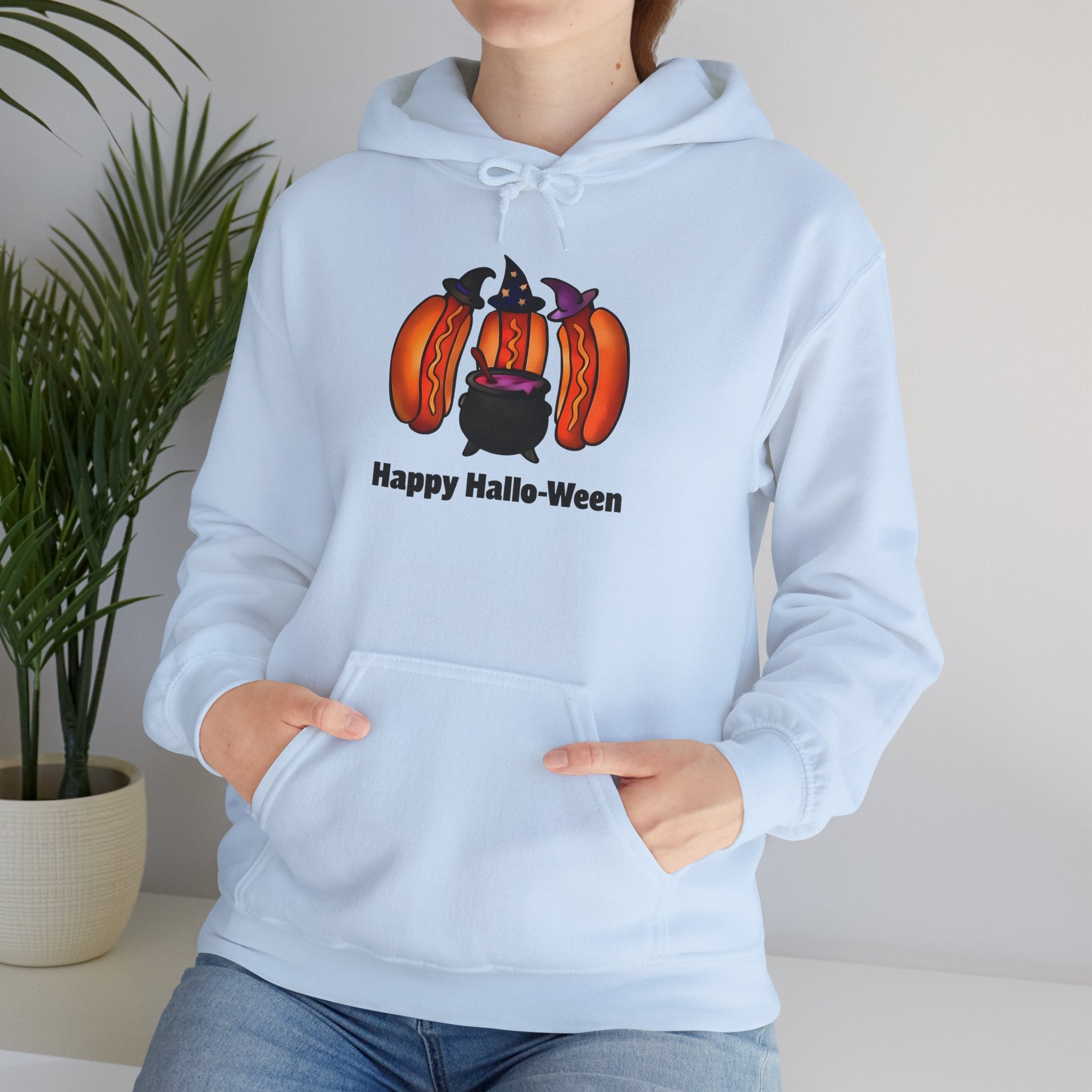 "Happy Hallo-Ween" Hotdog Witches Hoodie