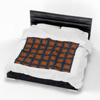 Geometric Design Velveteen Plush Blanket