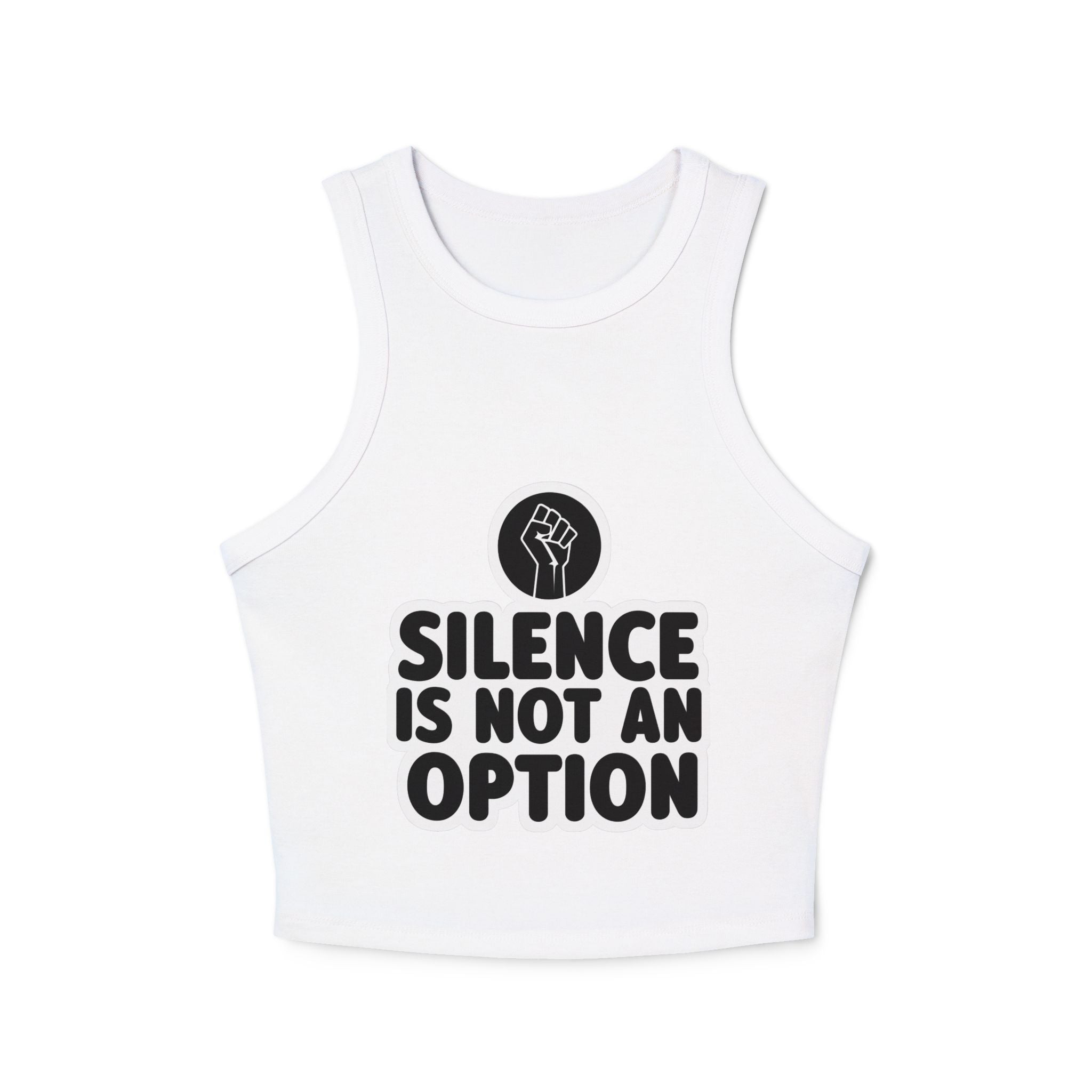 "Silence Is Not An Option" Cropped Tank