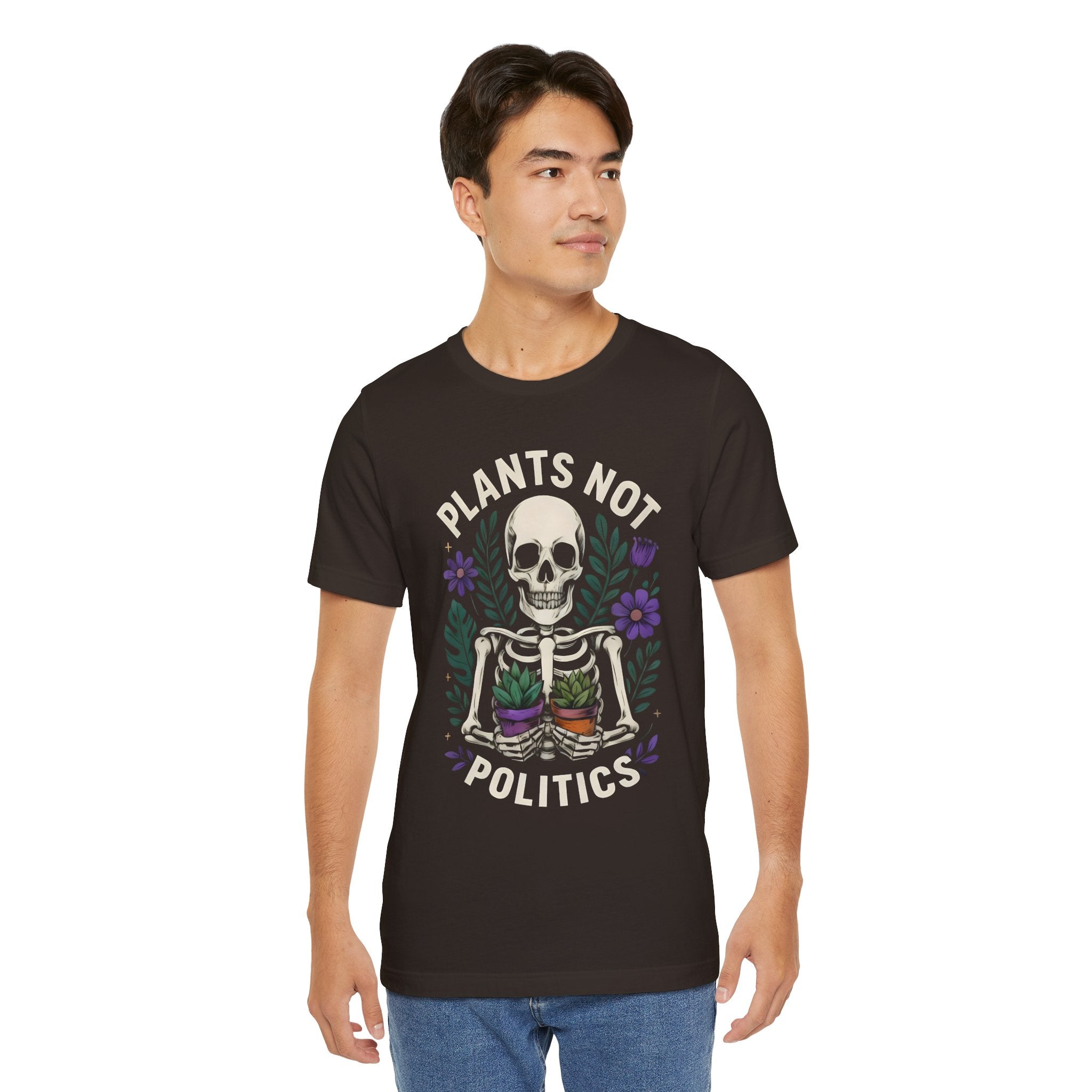 Plants Not Politics Skull Tee