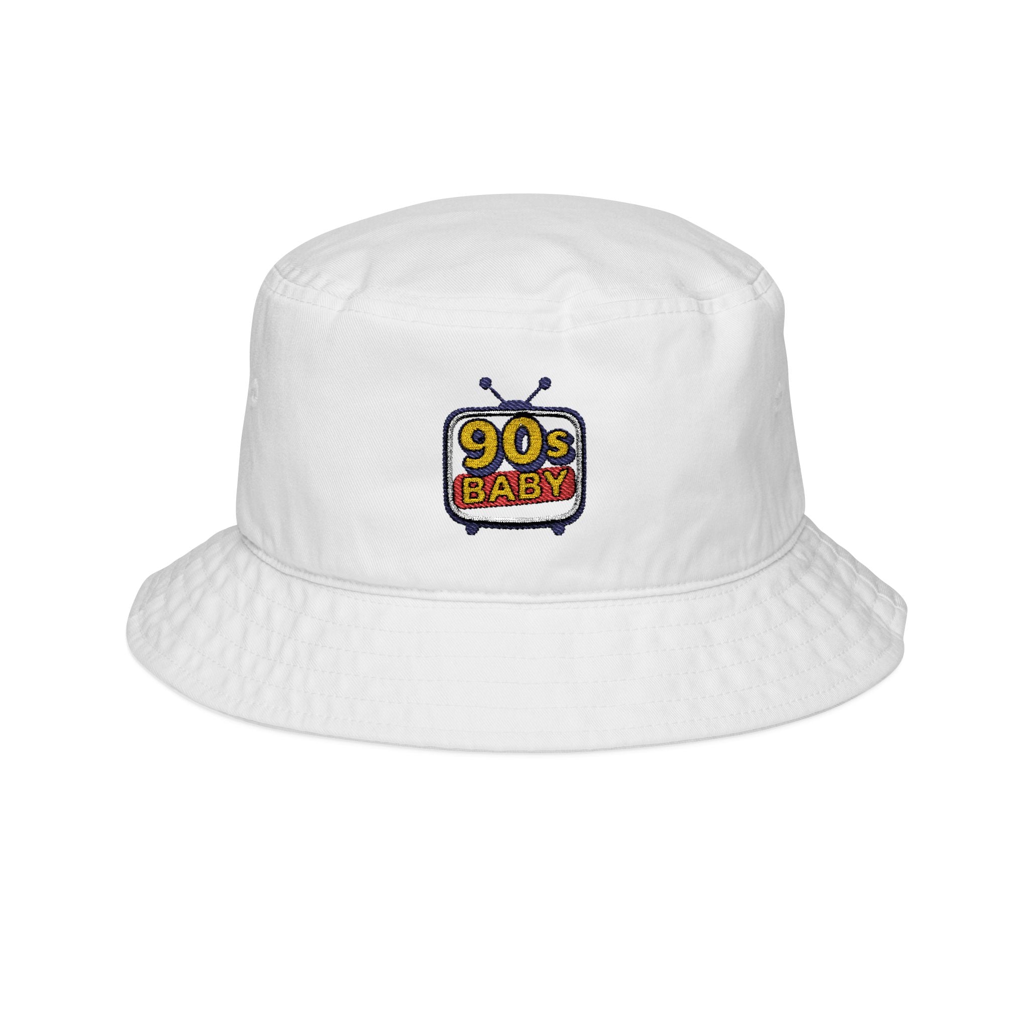90s Baby Bucket Hat - Embroidered
