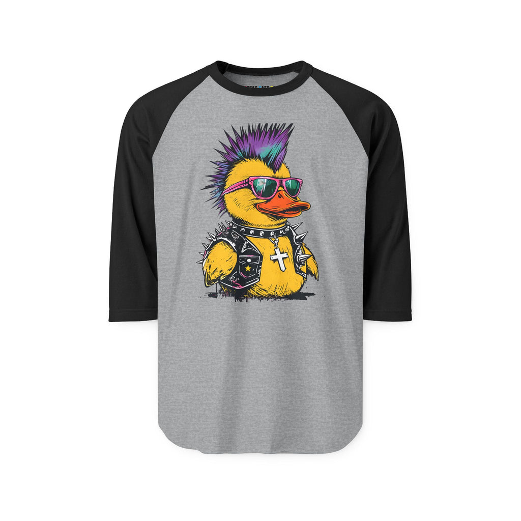 Punk Duck Raglan Three-Quarter Sleeve Tee