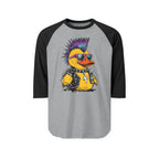 Punk Duck Raglan Three-Quarter Sleeve Tee