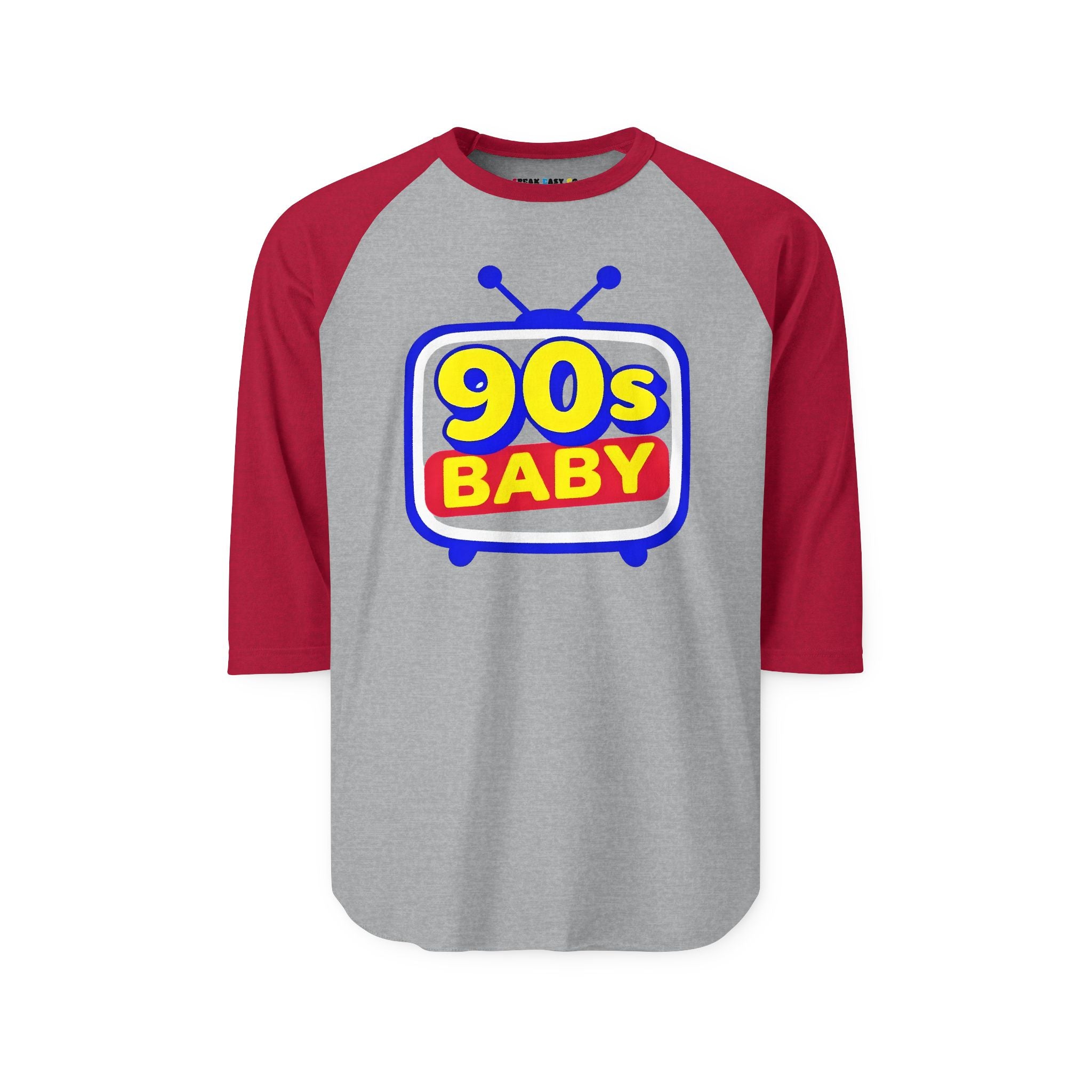 90s Baby Three Quarter Sleeve Raglan T-Shirt
