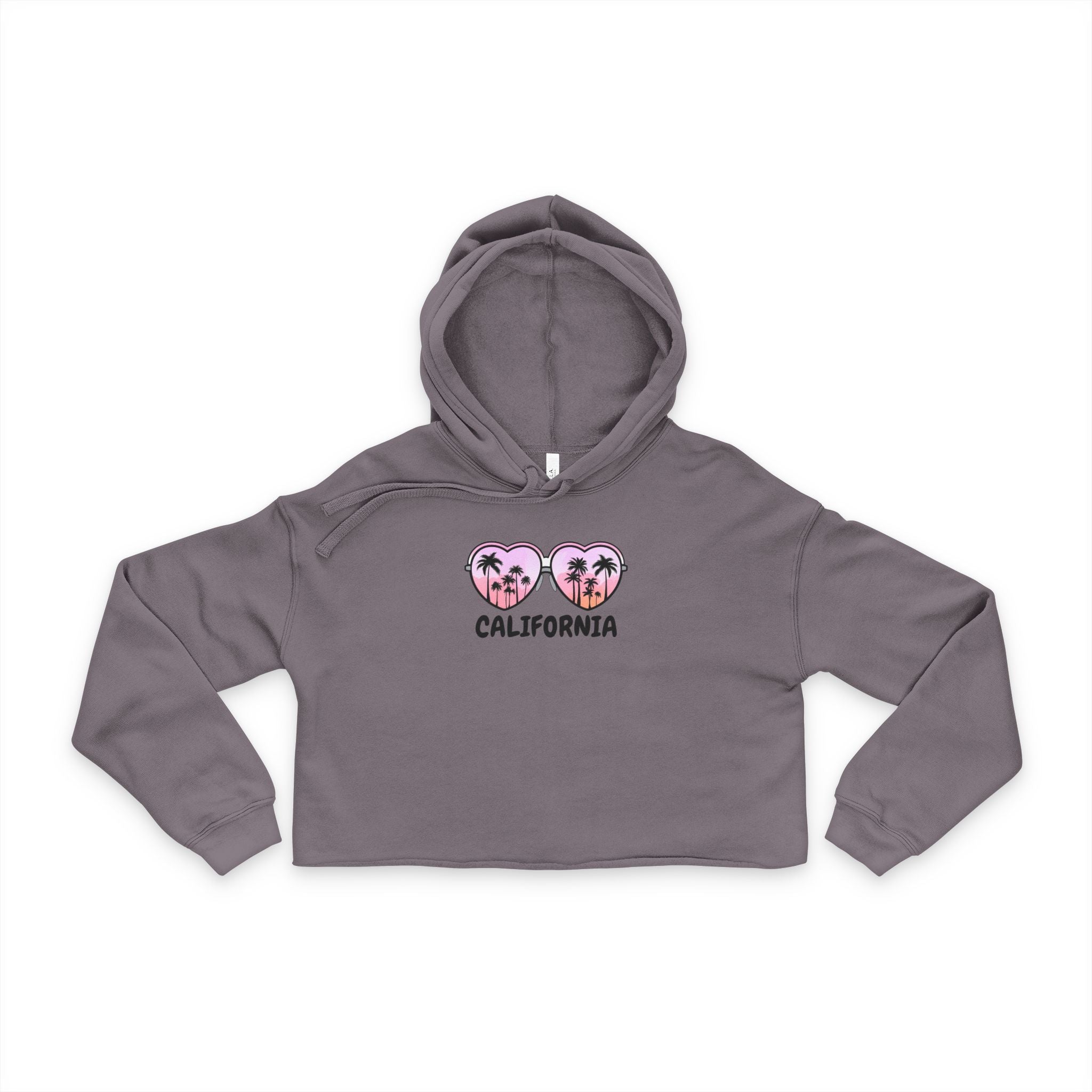 California Glasses Cropped Hoodie