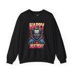 "Happy Deathday" Clown Crewneck Sweatshirt