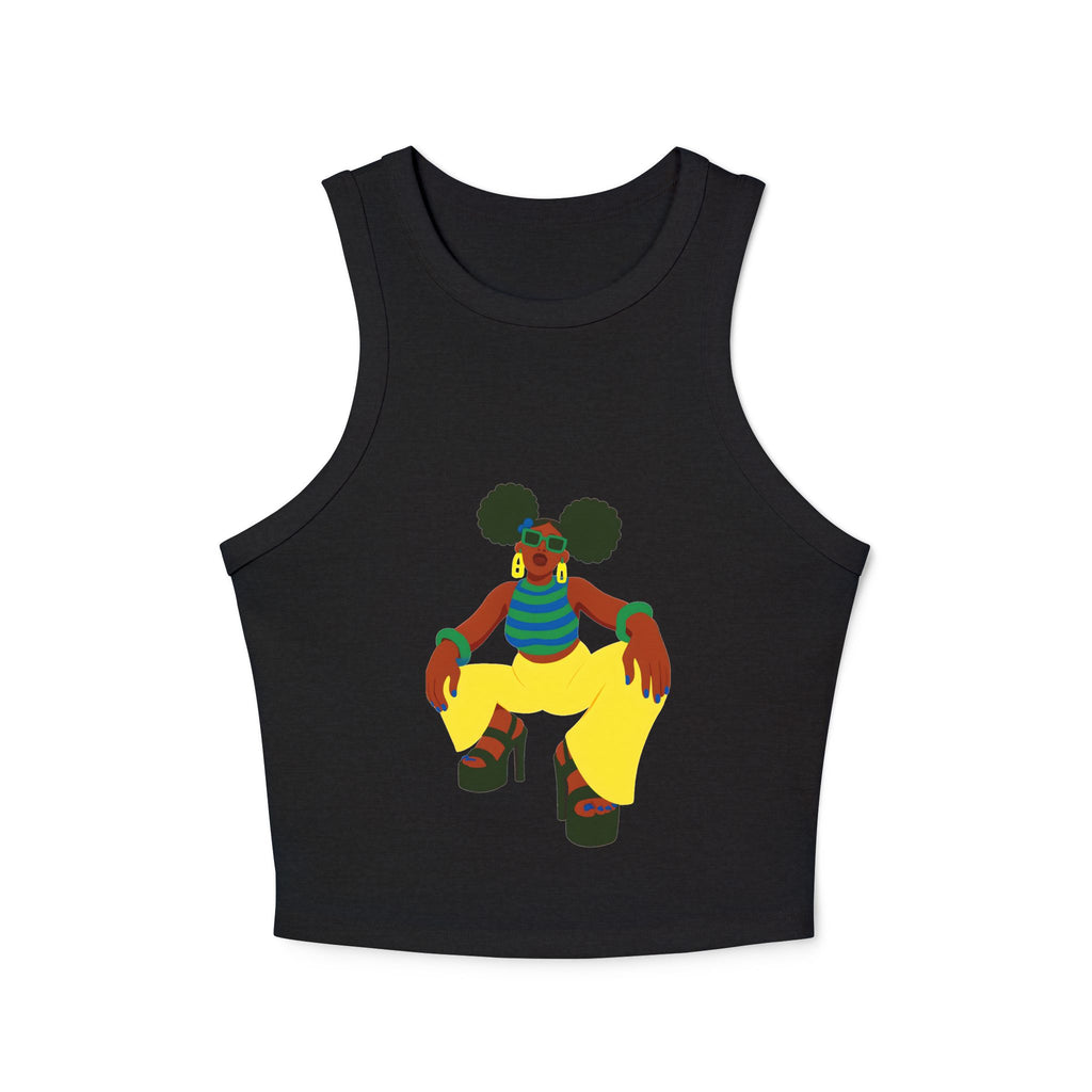 Afro Puffs Racer Tank