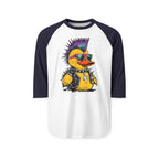 Punk Duck Raglan Three-Quarter Sleeve Tee