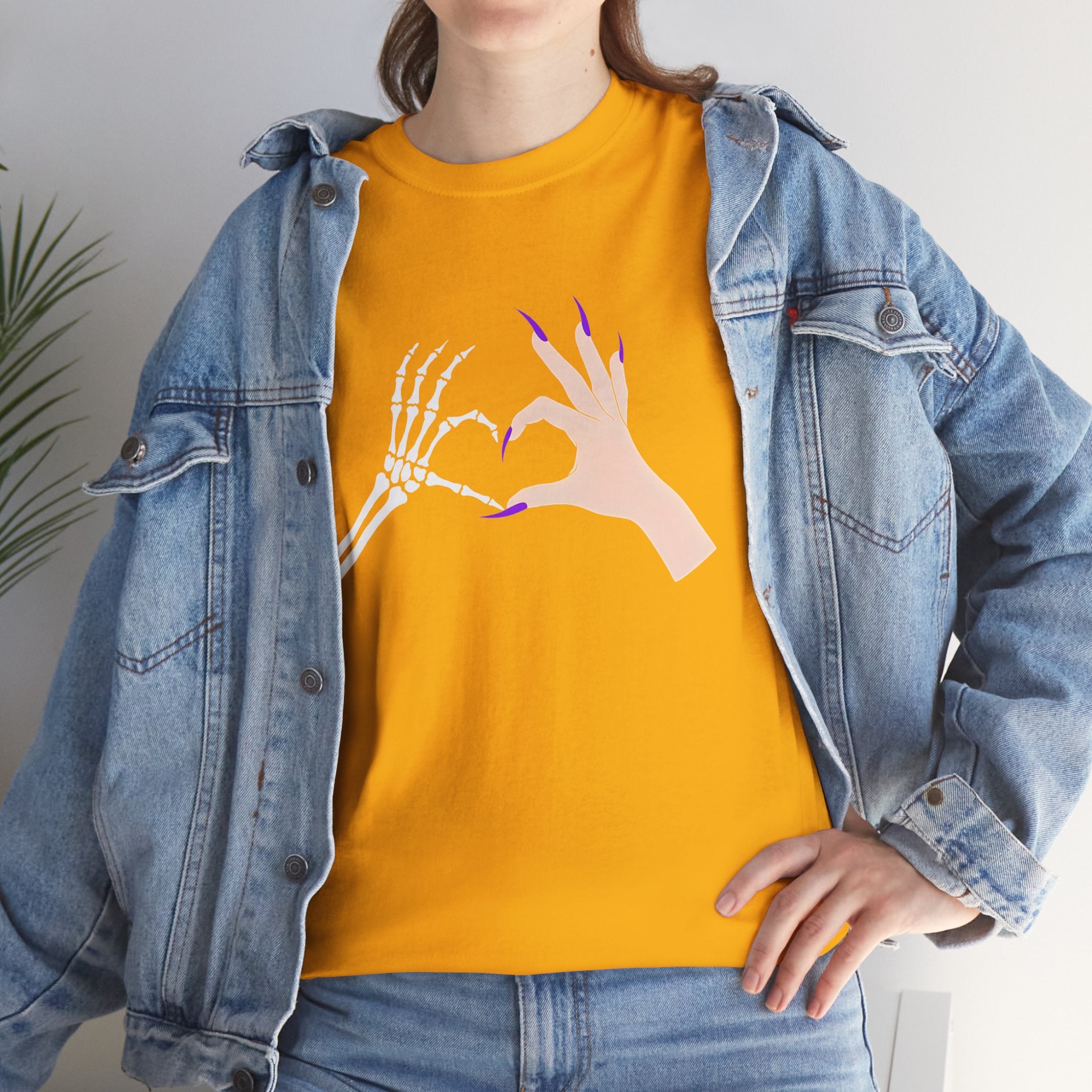 Skeleton Hand Heart Tee