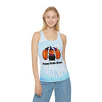 "Happy Hallo-Ween" Hotdog Witches Tie-Dye Racerback Tank