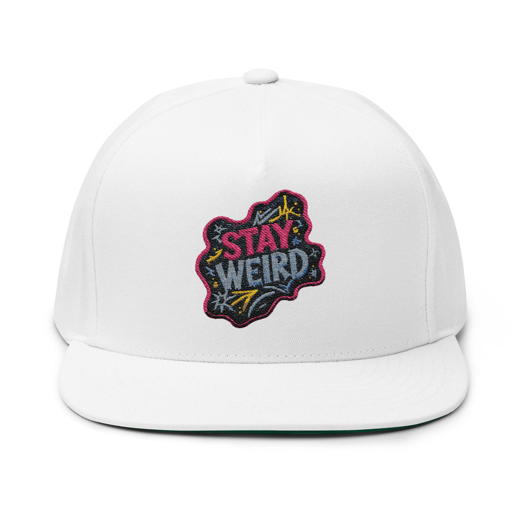Stay Weird Flat Bill Cap