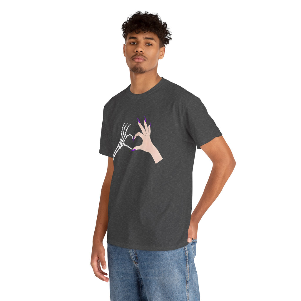 Skeleton Hand Heart Tee
