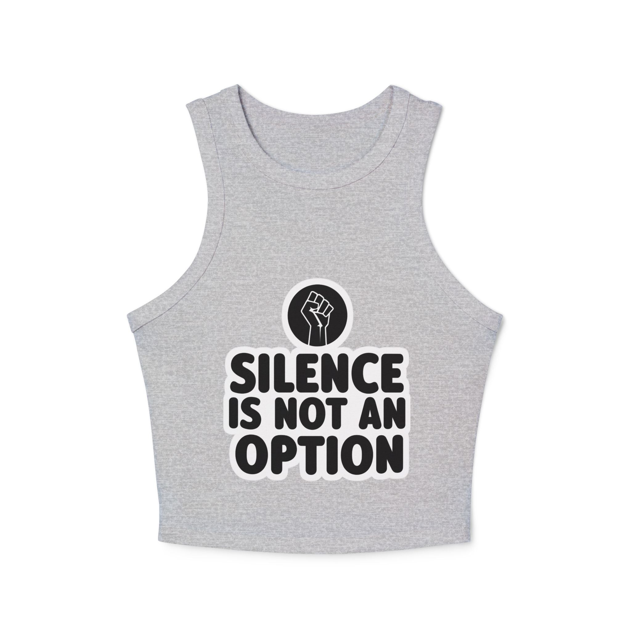 "Silence Is Not An Option" Cropped Tank