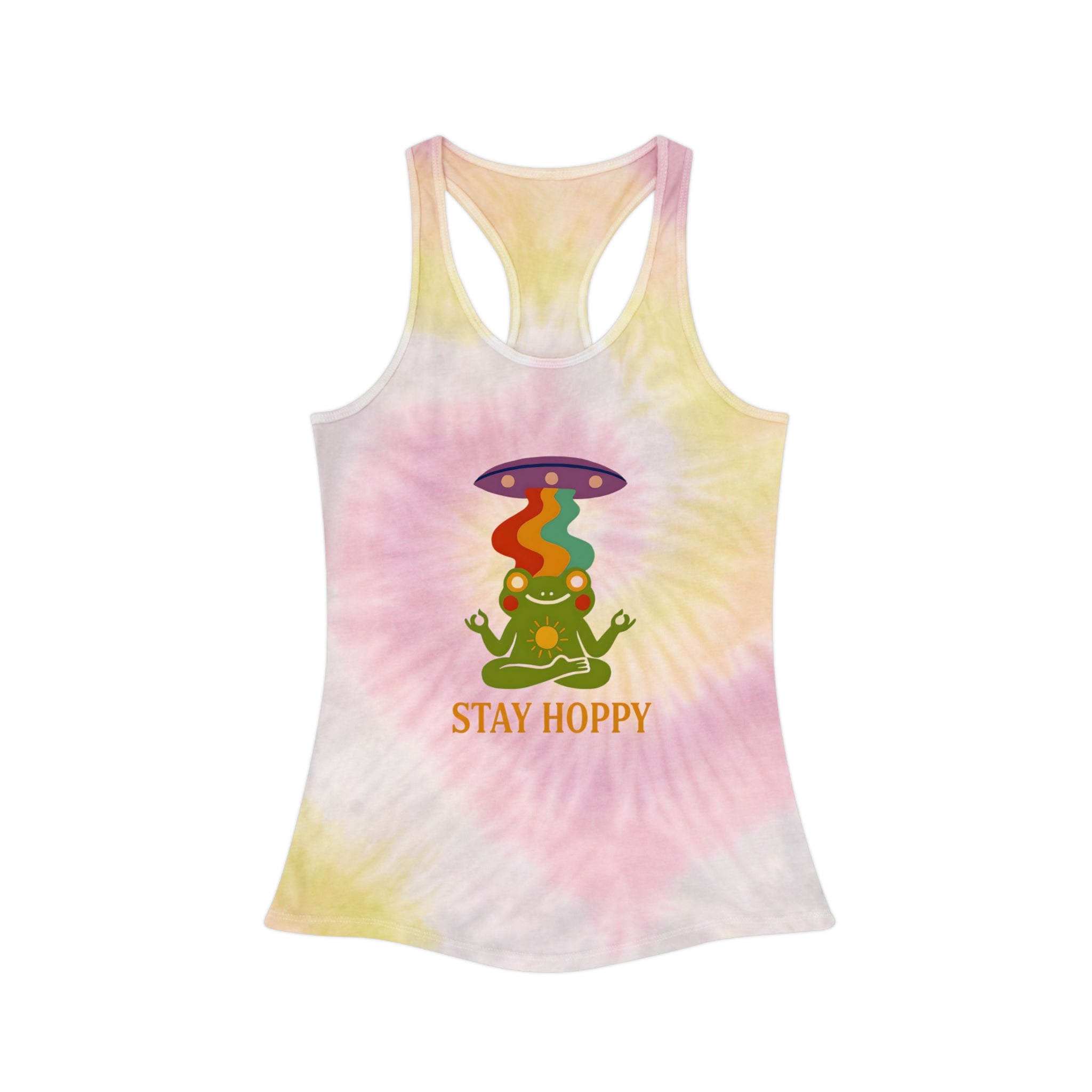 Colorful Tie Dye Racerback Tank Top - Stay Hoppy