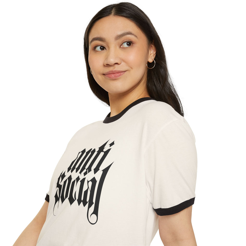 Anti-Social Ringer T-Shirt